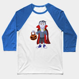 Trick and Treat a Vampire on Halloween Baseball T-Shirt